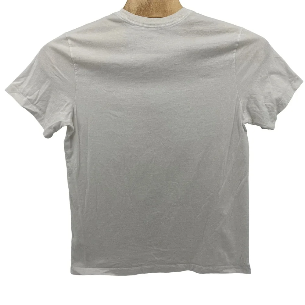 Jordan Flight T-Shirt Men Large White Red Jumpman Graphic Tee Short Sleeve
